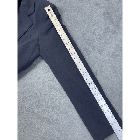 New York & Company Blazer Womens 14 Blue Navy Long Sleeve Double Button NWT - Picture 11 of 12